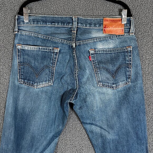 Levi's Skinner USA Made Low Rise Boot Cut Jeans - Men's Size 34*32 - Blue - Picture 4 of 12